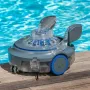 Robot a batería recargable para piscinas elevadas y enterradas