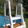 Escalera en HDPE para Piscinas Elevadas de 120 y 132 cm Gre L4PL