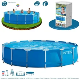 Piscina Intex Metal Frame 457x122 cm Set Completo 54946