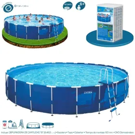 Piscina Intex Metal Frame 732x132 cm Set Completo 54938