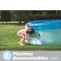 Piscina Jilong Fanny PoolsAutoportante Ballena Azul 175x62 cm 17399