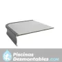 Mesita aluminio 44.5x65x5 cm